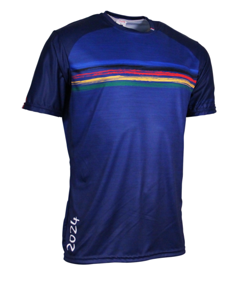 Maillot UST TOURS rugby bleu marine orange KAPPA 164 cm XS